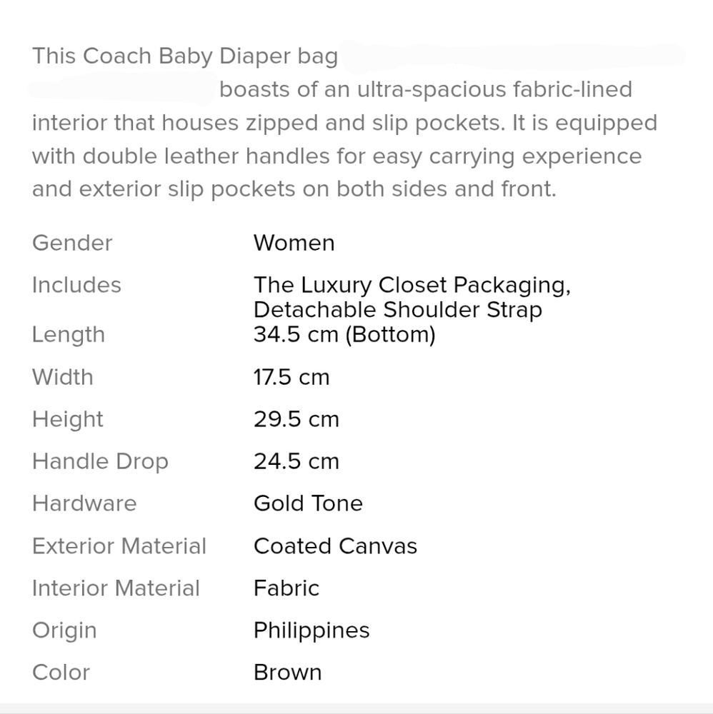 Coach Large Multifunction Baby Diaper bag & Wallet! NEW! - Picture 5 of 16